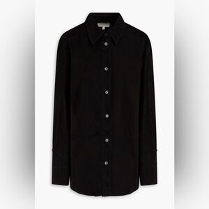 Lou Lou Studio Suede Black Button-Up Shirt